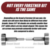 Fulton 10 inch Long Forstner Bit Extension for Adding Over 8" of Drilling Depth to Your Forstner Bit Ideal for Wood Turners Furniture Carpentry and Construction (3/8 inch Collet)