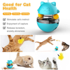 2-in-1 Automatic Cat Toys Interactive Cat Feather Toys, Cat Ball Toys for Indoor Cats,Cat Feeder Puzzle Toys, Turntable Leaking Food Ball Cat Feather Toy, Satisfies Kitty's Chasing and Eating Needs