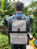 NAPURAL Bird Carrier Backpack, Bubble Bird Travel Carrier Backpack with Stainless Steel Tray and Standing Perch，Bird Travel Cage