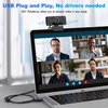 2021 AutoFocus Webcam with Microphone & Privacy Cover, Wansview HD 1080P USB PC Web Camera for Laptop Computer Desktop, for Live Streaming, Zoom, Video Call, Online Meeting, Gaming