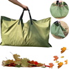 REPUBLICOOL Leaf Bag, Gardening Bag, Garden Tarp, Gardening Basket, Lawn Yard Waste Tarp, Container, Tote, Heavy Duty Military Canvas Fabric, Green