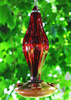Joiedomi Ruby Glass Vintage 24 Ounces Hummingbird Feeder for Bird Feeders