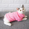 Evursua Pet Cat Sweater Kitten Clothes for Cats Small Dogs,Turtleneck Cat Clothes Pullover Soft Warm,fit Kitty,Chihuahua,Teddy,Poodle,Pug