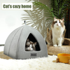 BARMI Kitten Bed Cat Cave Bed for Cats & Dogs, 16 Inches Kitty Bed Hut with Removable Indoor Pet Cat Condos