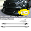 2PCS 8-11 Inch Adjustable Front Bumper Lip Splitter Rod Strut Tie Bar Universal Car Modification