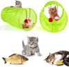 29 PCS Cat Toys Kitten Toys Assortments,Variety Catnip Toy Set Including 2 Way Tunnel,Cat Feather Teaser,Catnip Fish,Mice,Colorful Balls and Bells for Cat,Puppy,Kitty
