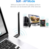 AC1300Mbps USB 3.0 WiFi Adapter with 6dBi External Antenna Compatible Windows 10/7 /8 /8.1 /XP Mac OS X 10.6-10.15, Dual Band 2.4G/5.8Ghz Wireless Network Adapter for Mac Laptop Desktop PC