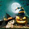 4 Pieces Halloween Pet Costumes Set Include Cat Cosplay Vampire Cloak Bowler Hat Cat Bat Cat Wizard Hat Pet Cosplay Costumes for Small Cats Funny Holiday Clothes for Halloween Party