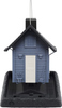North States Village Collection Blue Cottage Birdfeeder: Easy Fill and Clean. Squirrel Proof Hanging Cable included, or Pole Mount (pole sold separately). Large, 5 pound Seed Capacity (9.5 x 10.25 x 11, Blue)
