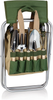 ONIVA - a Picnic Time Brand Gardener 5-Piece Garden Tool Set With Tote And Folding Seat