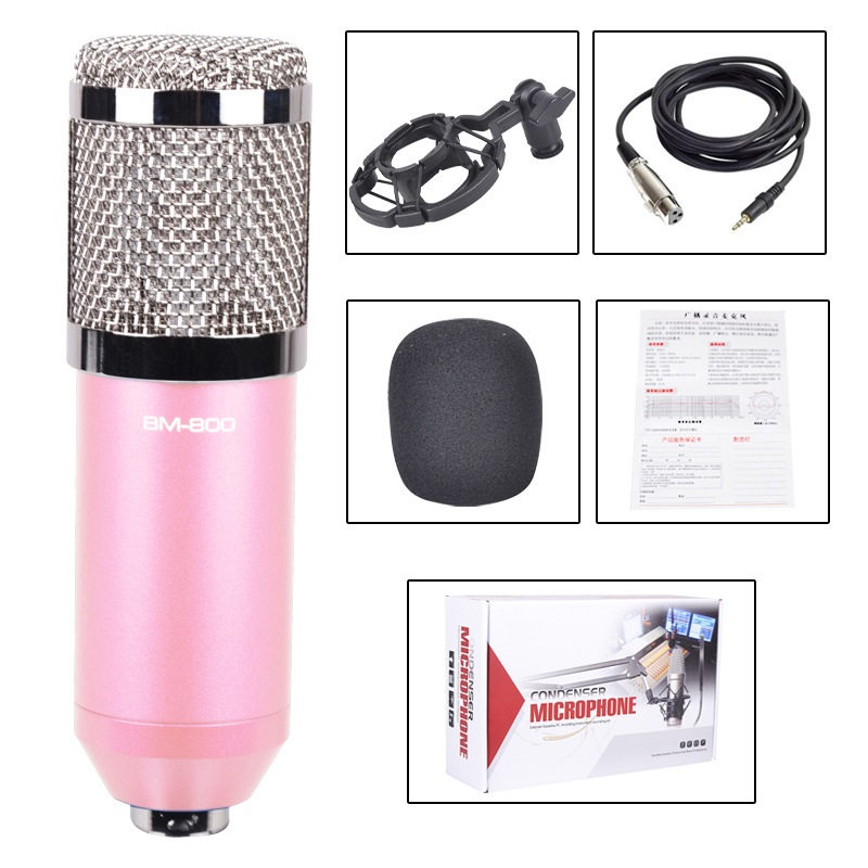 BM800 Professional Condenser Microphone Studio Broadcasting Singing Microphone Audio Recording Mic