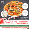 PANDA LAND Large 14" Round Pizza Stone 5-Piece set with Extra-Large Bamboo Pizza Peel, Cutter, Slice Server, Wire Rack| Perfect Pizza Set with all Grilling Accessories| Pizza Stone for Oven and Bbq