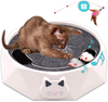 Warmurlife Interactive Cat Toys for Indoor Cats, Electronic Running Squeaky Mice Cat Toy Automatic Kitten Hunting Exercise Toy with Scratching Board for Cats Pets