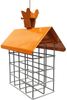 POPETPOP Suet Feeders for Birds - Bird Feeder Hanger Easy Fill Deluxe Suet Feeder with Roof