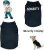 Dog Shirts Cosplay Apparel Security Dogs Costumes,Summer Clothes for Pet Cat Puppy, T-Shirt Vest Clothes for Dogs Boy Girl