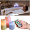 Luma Candles Real Wax Flameless Candles with Remote Control Timer, 3 Candle Set, Vanilla