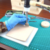 Aiskaer White Steel 4mm 1/2/4/6 Prong DIY Diamond Lacing Stitching Chisel Set Leather Craft Kits