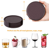 365park Coasters,PU Leather Coasters for Drinks Set of 6 with Holder-Coffee Drink Coasters for Home/Office/Kitchen/Bar, Protect Your Furniture from Stains