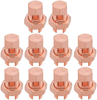 Kuejotty 10PCS Solid Copper Split Bolt Connector,Ground Wire Clamp-6AWG