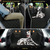 PettingPal Dog Car Seat Cover for Backseats with Car Net Pocket, Waterproof Scratchproof Dog Hammock with Mesh Window Side Flaps, Nonslip Durable Pet Seat Protector for Cars SUVs Trucks