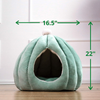 Cactus Pet Condo for Cats, Puppy and Small Dogs in Super Plush Self-Warming Material – Machine Washable, Fun Design, Private Cat Cave and Dog House