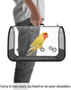 Blue Mars Bird Carrier, Portable Bird Travel Carrier, Transparent Breathable Pets Birds Travel Cage with Perch and Bottom Tray (16" x 10" x 10")