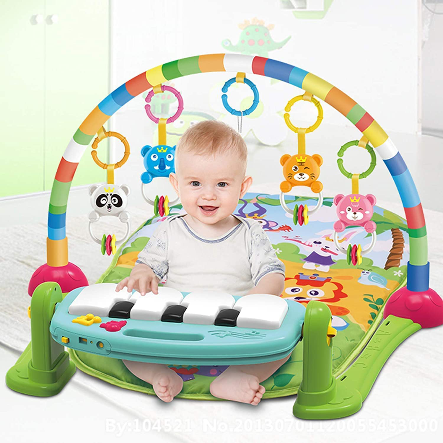 Baby Gym Jungle Musical Play Mats For Floor, Kick And Play Piano Gym  Activity Center With Music, Lights, And Sounds Toys For And Toddlers Aged 0  To 6