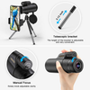 Vabogu Monocular Telescope 12x50 High Power Monocular for Bird Watching Adults with Smartphone Holder & Tripod BAK4 Prism for Wildlife Hunting Camping Travelling