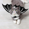 Halloween Cat Small Dog Costume Cat Bat Wings Pet Costume Skull Bat Wings Harness Pet Apparel Clothes for Cats Dogs Kitten Puppy Halloween Eve Party Cat Dog Cosplay Costume