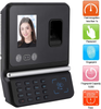 BHDK Biometric Fingerprint Attendance Machine, Intelligent PasswordCardFaceFingerprint Employee Time Clock with 2.8in Color Screen, Professional Machine for Employee Checking-in(US)