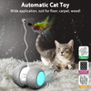 k-berho Interactive Cat Toys for Indoor Cats, Irregularly Move Cat Ball Toys for Kitten/Cats, Robotic Cat Toy with Led Light/Feathers/Ribbon/Mouse Toys, Floors/Carpet Available, USB Charging