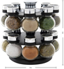 Kamenstein Ellington Revolving Tower with Free Spice Refills for 5 Years, 16-Jar, Clear