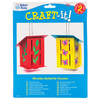Baker Ross AC811 Wooden Butterfly Houses-Pack of 2, Habitats for Children to Make, Decorate and Personalise, Creative Craft Set for Kids and STEM Activities 17cm