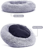 Nisrada Cat Bed for Indoor Cats,Fluffy Calming Donut Cushion Pet Bed for Small Dogs Kittens,Warming Round Cushion Cat Bed Dog Bed for Sleep Improvement-Non-Slip,Machine Washable