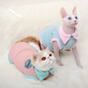 Bonaweite Hairless Cats T-Shirt Dress, Breathable Cat Wear Clothes Vest Shirts for Sphynx, Cornish Rex, Devon Rex, Peterbald