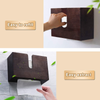 Paper Towel Dispenser, Wood Bamboo Paper Towel Dispenser, Wall Mount & Countertop Paper Towel Holder Decor, Multifold, C Fold, Trifold, Z fold for Home|/Bathroom/Kitchen/Restaurant (Brown)