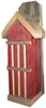 Nature Gift Store Rustic Butterfly House from Recycled Fence Wood: RED Hand Made in Oklahoma USA