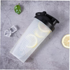Shaker Cup Plastic Sports Water Bottle Portable Leak-Proof Blender Multifunctional Shake Cup Black