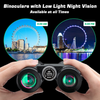 12x42 Bird Watching Binoculars for Adult & Kids, Binoculars for Hunting with Low Light Night Vision, HD BAK4 Roof Prism FMC Lens Waterproof Compact Binoculars for Hiking Travel Concerts Outdoor Sports
