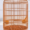 Rehomy Hanging Bird Cage with Feeder, Plastic Round Birdcages House Bird Carrier for Small Birds Parrot Parakeets Finches Cockatiels