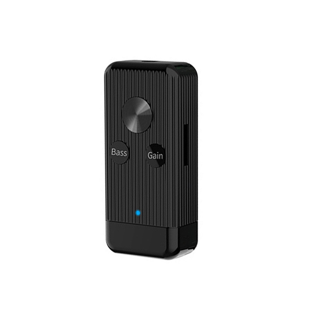 Wx8 Bluetooth 5.0 Audio Adapter TF Card Bluetooth Audio Receiver Bass Noise Reduction Car Bluetooth with Back Clip