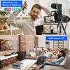 Video Camera Camcorder 4K 30MP Digital Camcorder Camera with Microphone Ultra HD Vlogging Camera with Remote Control,3 In Touch Screen