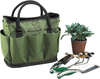 Garden Tote Bag Gardening Tool Bags Storage Tote Bag Outdoor Garden Tool Kit Tools Holder Bag Compact Hand Tool Organizer Gardeners Storage Bag Pouches Lawn Yard Plant Tool Carrier Tote Bag Oxford