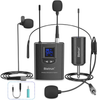 UHF Wireless Lavalier Lapel Microphone System/Headset Mic/Stand Mic, 165ft Range, Bietrun, Rechargeable Transmitter Receiver, 1/4" Output, for iPhone,Android,PA Speaker,DSLR Camera,YouTube, Recording