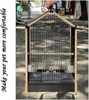 Flat top Bird Travel cage,21 inch Parrot Carrier with Wooden Perch Feeding Cup for Conures Cockatiel Parakeets（Aluminum Frame）