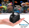 PULACO 400GPH Submersible Water Pump with 5 ft Tubing, 25W durable fountain water pump for Pond Fountain, Aquariums Fish Tank, Statuary, Hydroponics