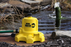 WAYNE WWB WaterBUG 1/6 HP 1350 GPH Submersible Pump with Multi-Flo Technology, Removal Tool, Yellow