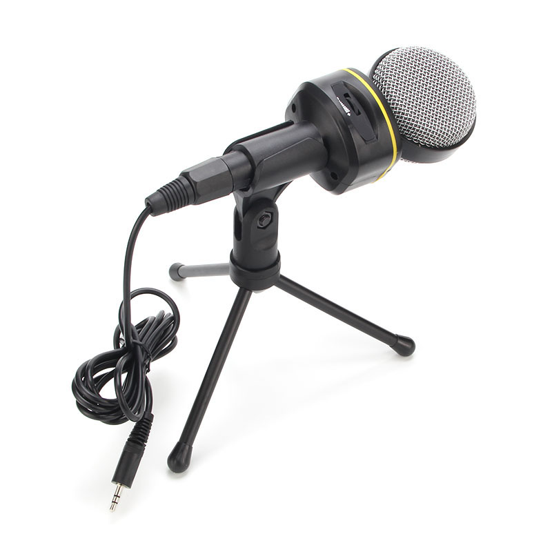 SF-930 3.5Mm Studio Professional Condenser Sound Recording Microphone with Tripod Holder for PC Laptop