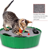 Pawaboo Cat Toy with Running Mouse, Electric Interactive Motion Cat Toy Automatic Rotating Teaser Pop and Play Hide and Seek Hunt Peekaboo Cat Toy for Pet Cat Kitten Play Fun Excercise