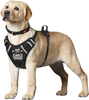 TIANYAO Dog Harness No-Pull Dog Vest Set Reflective Adjustable Oxford Material Pet Harness for Medium Large Dogs with Leash and Collar (Large(Chest:25-35"), Black)